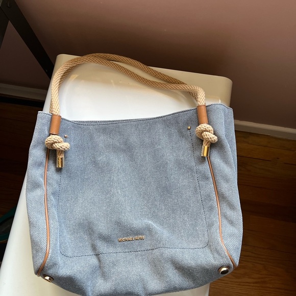 Michael Kors Isla Canvas Satchel Tote - Picture 2 of 10